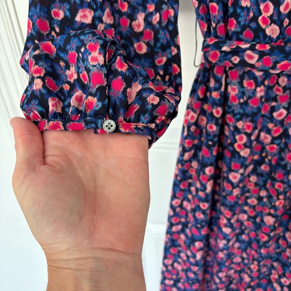 J. Crew Tie-waist midi dress in dotted floral, Size 2 - Picture 5 of 7